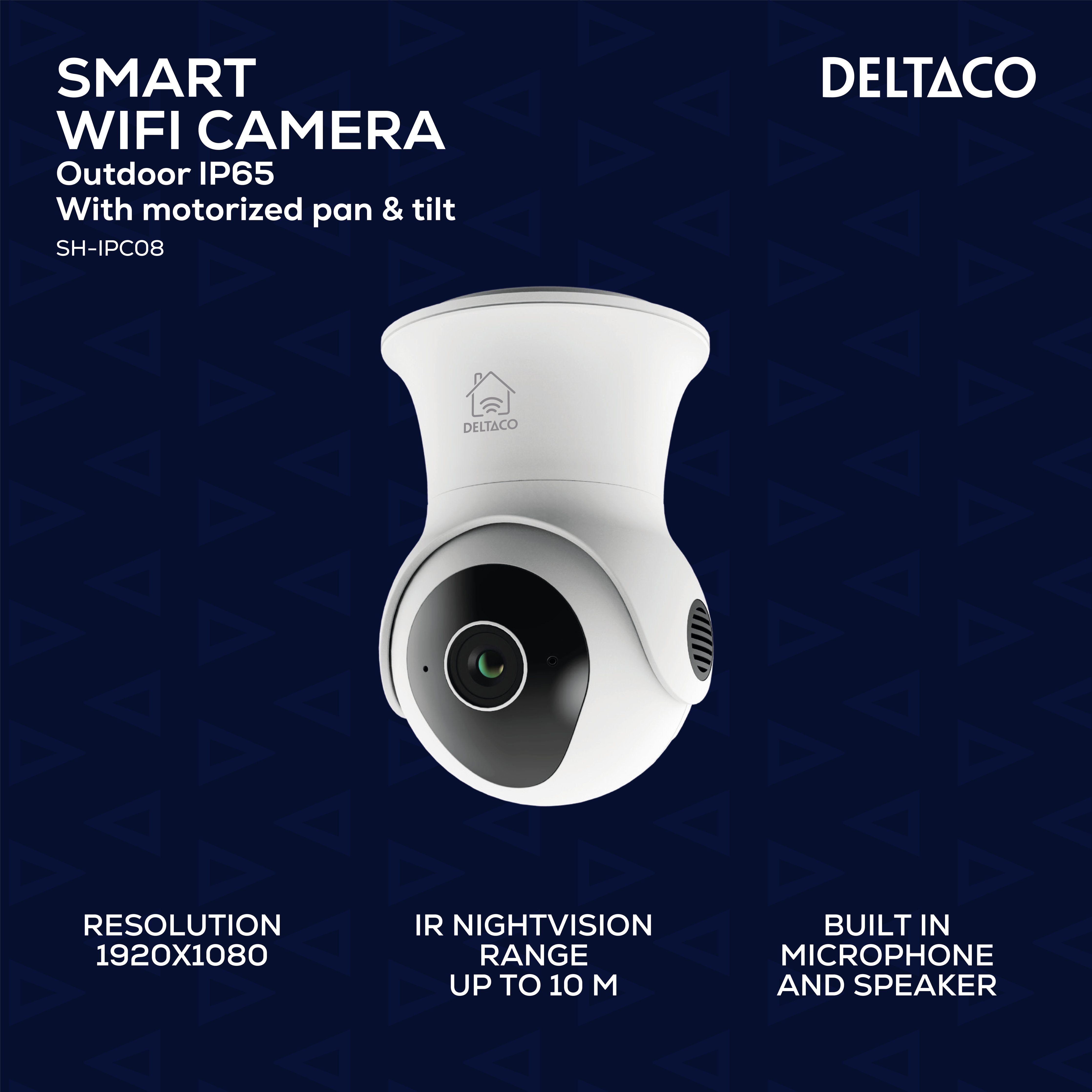 Deltaco Smart Home Kamera Outdoor Ip65 Drehbar