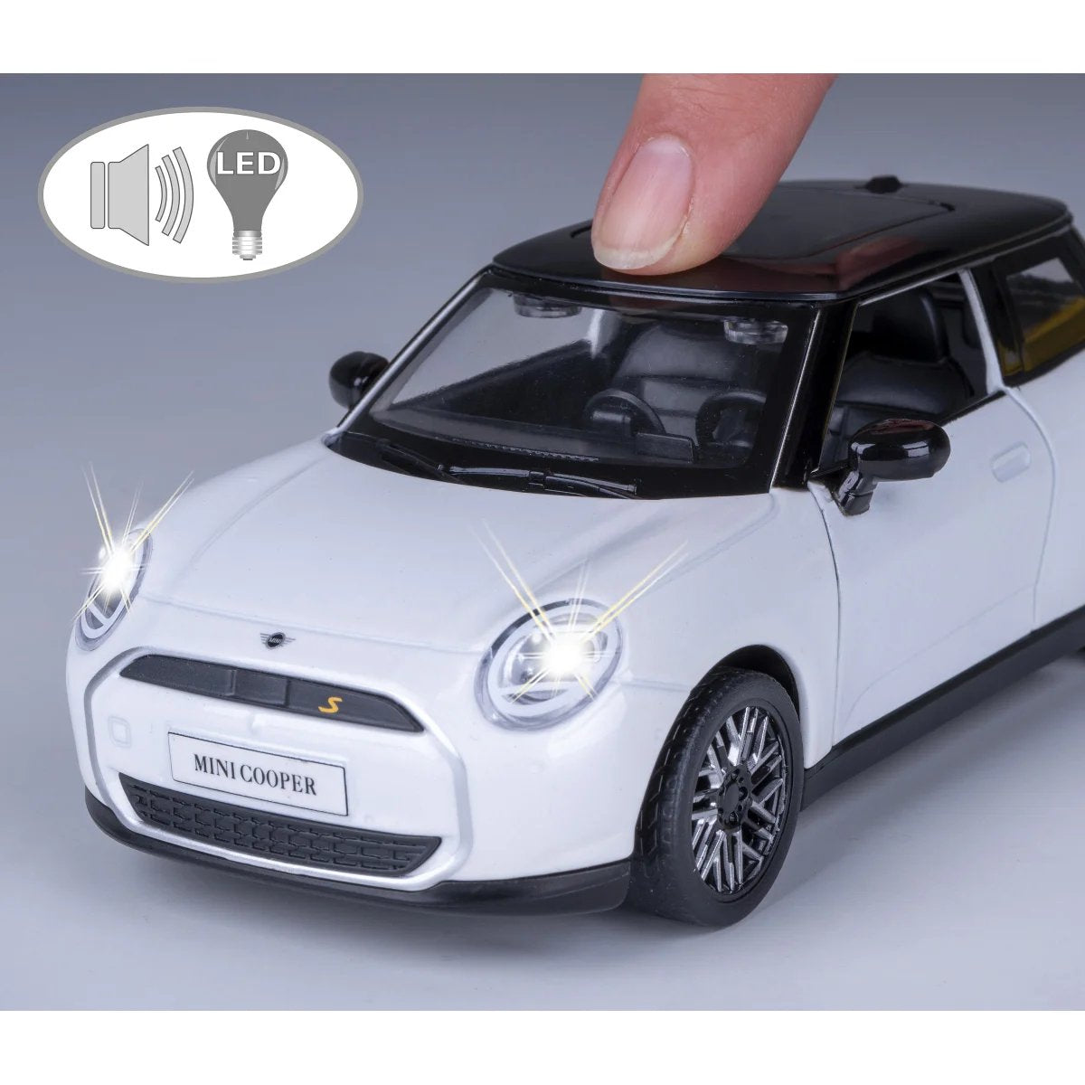 Jamara Bmw Mini Cooper 1:28 Blanco 3+