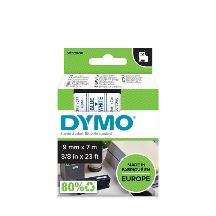 EAN 5411313409148 - DYMO D1 Standard - Blue on White - 9mm cinta para impresora de etiquetas imagen 2