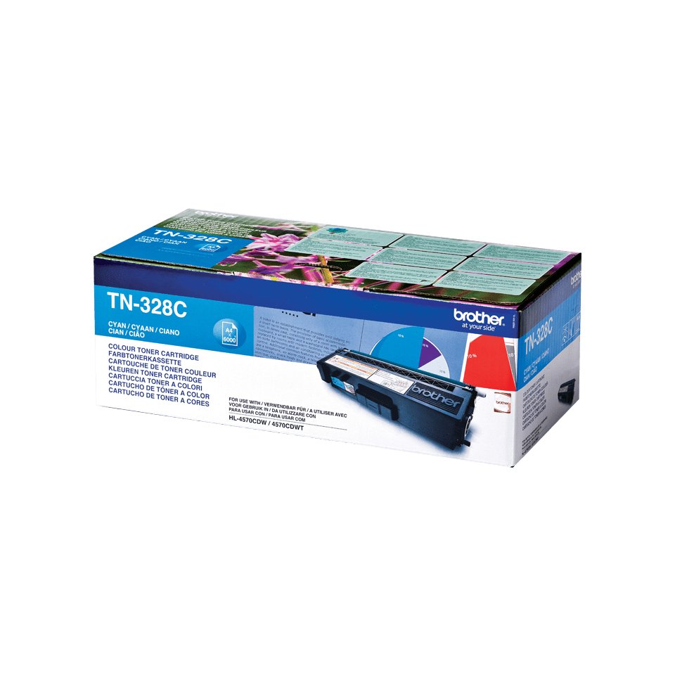 EAN 4977766679435 - Brother TN-328C cartucho de tóner 1 pieza(s) Original Cian imagen 2