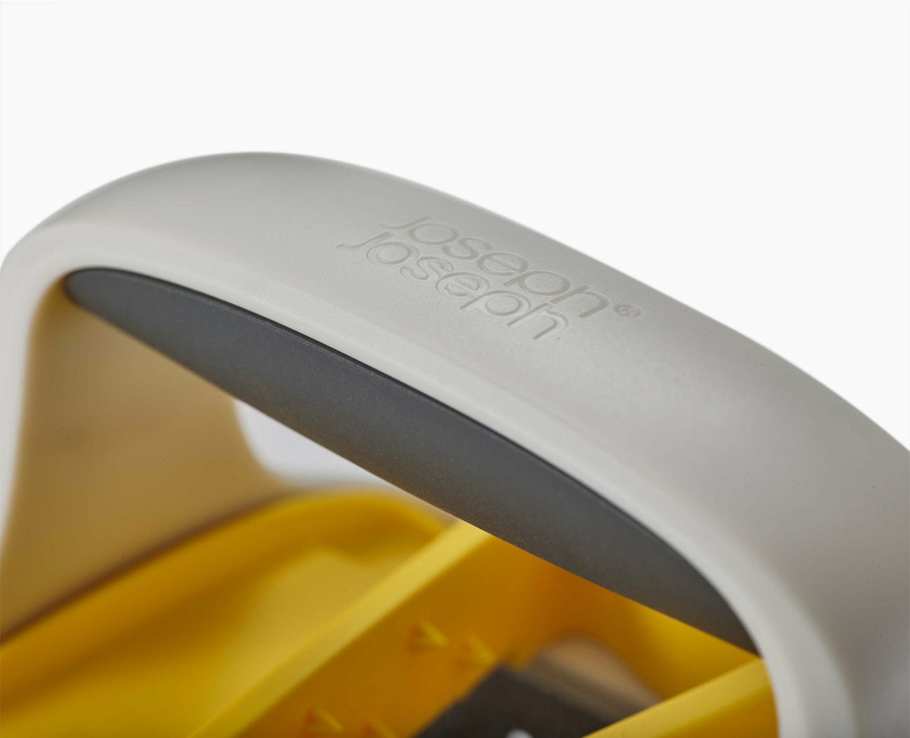 Joseph Joseph 20225 Cortador De Verduras En Espiral O Rallador Manual Caja Ralladora Acero Inoxidable, Transparente, Blanco