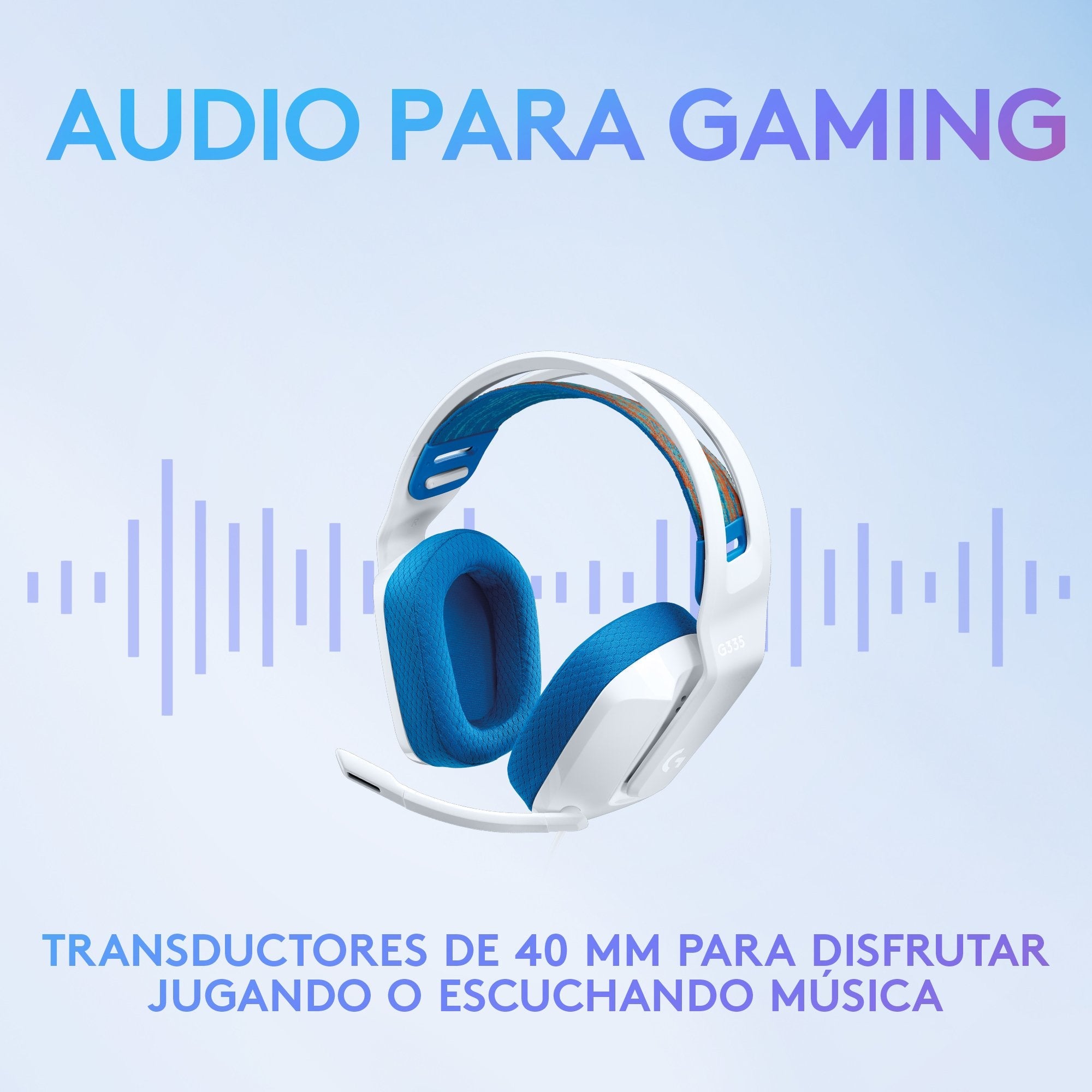 Logitech G335 Auriculares Con Micrófono Usb Blancos 981-001018