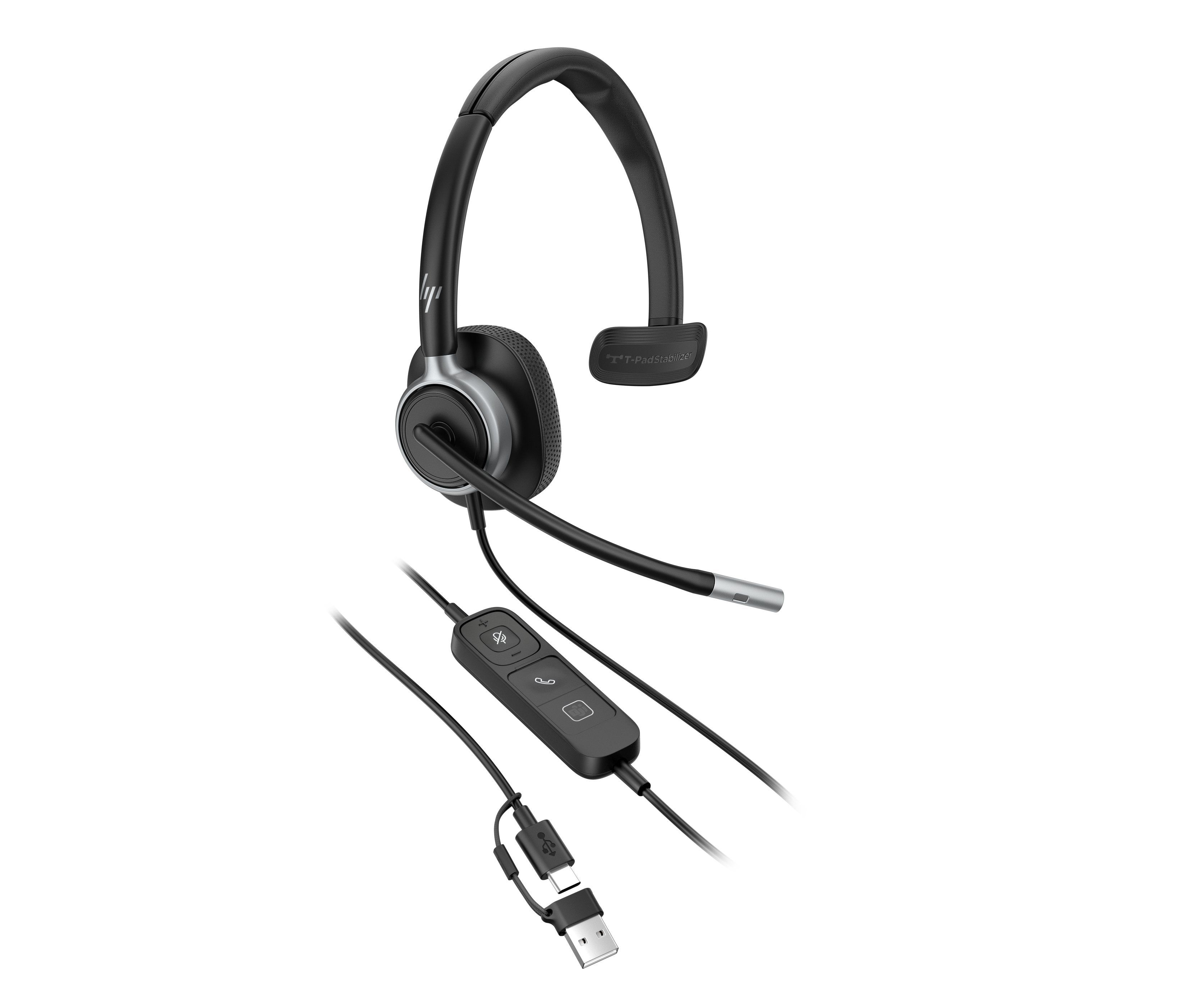 EAN 0199251820830 - HP Poly Mission 615 Monaural USB Wired Headset Alámbrico Diadema Oficina/Centro de llamadas USB Type-C / imagen 21