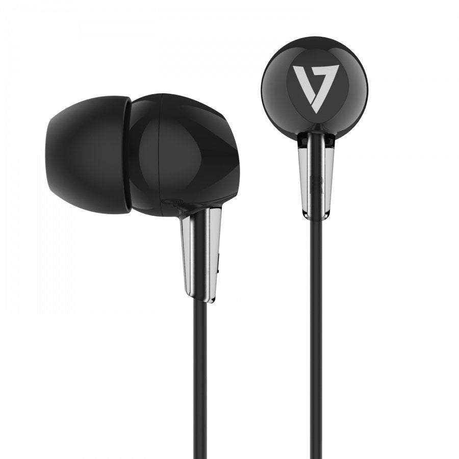 EAN 0662919114812 - V7 HA200 auricular y casco Auriculares Alámbrico Dentro de oído Música Negro imagen 1