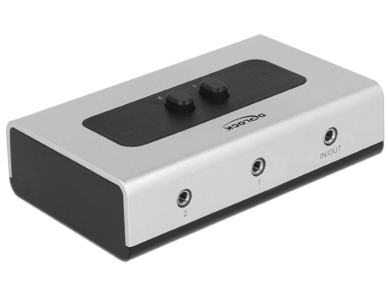 Delock Switch 2 Puertos Estéreo De 3,5 Mm Manual Bibidireccional