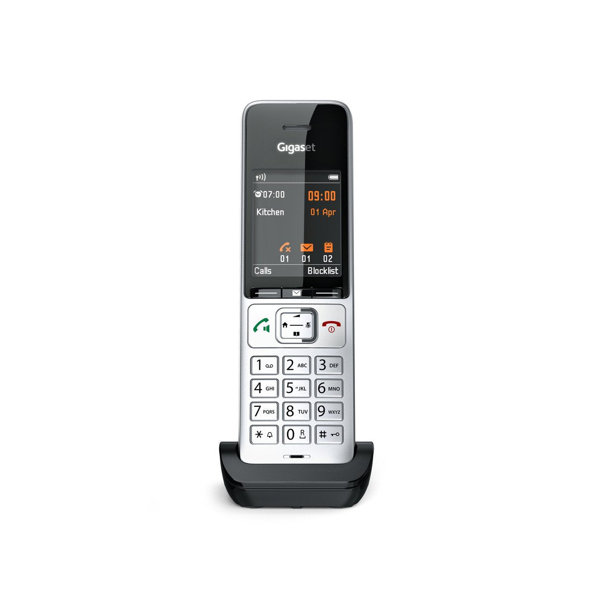 EAN 4250366866062 - Gigaset COMFORT 500HX Teléfono DECT/analógico Identificador de llamadas Negro, Plata imagen 10