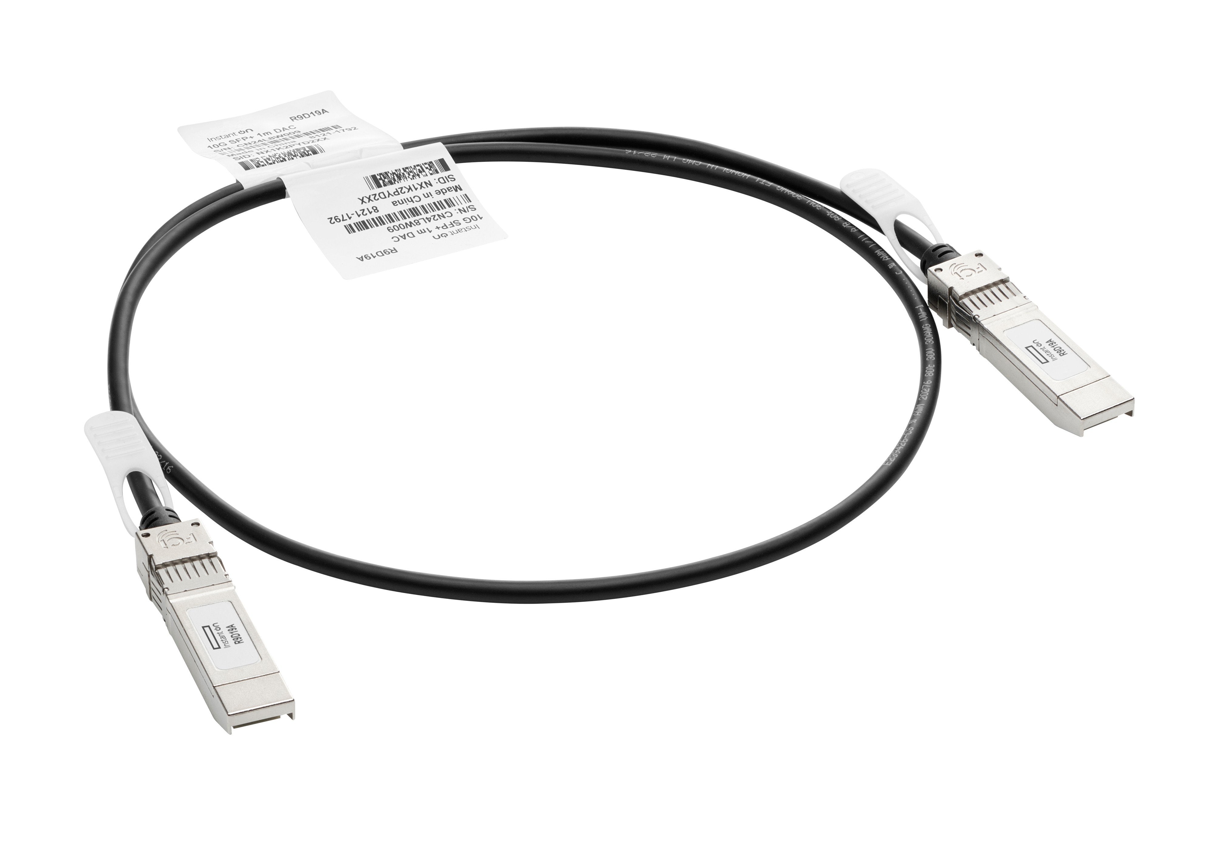 EAN 0190017566962 - HPE Aruba Networking Networking Instant On 10G SFP+ to SFP+ 1m Direct Attach Copper Cable Cable de fibra imagen 1
