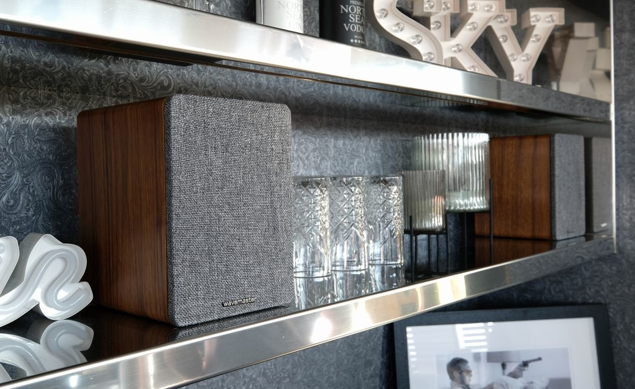 Wavemaster Base Altavoz De 2 Vías Gris, Madera Inalámbrico Y Alámbrico 30 W