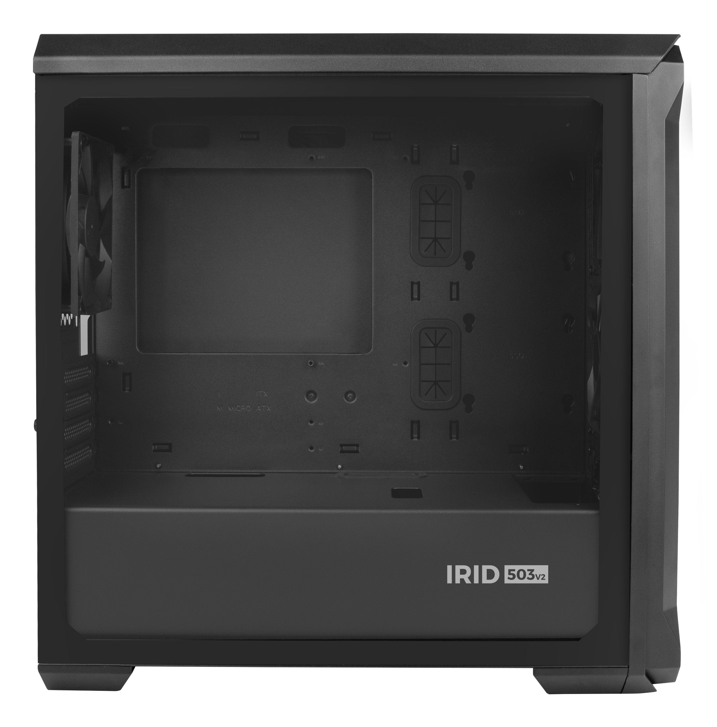 Caja Pc Natec Gaming Genesis Irid 503 Matx 1xusb 3.0 2xusb 2.0 S/F Cristal Templado
