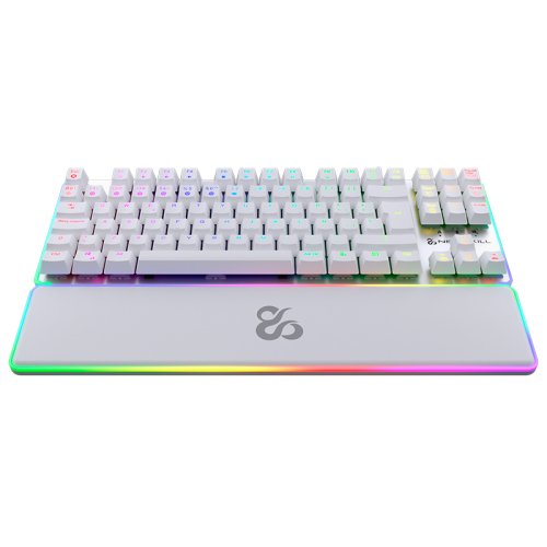 Newskill Teclado Gaming Optomecanico Gungnyr Tkl Pro Ivory. Rgb. Tenkeyless. Switch Gateron Intercambiable. Blanco