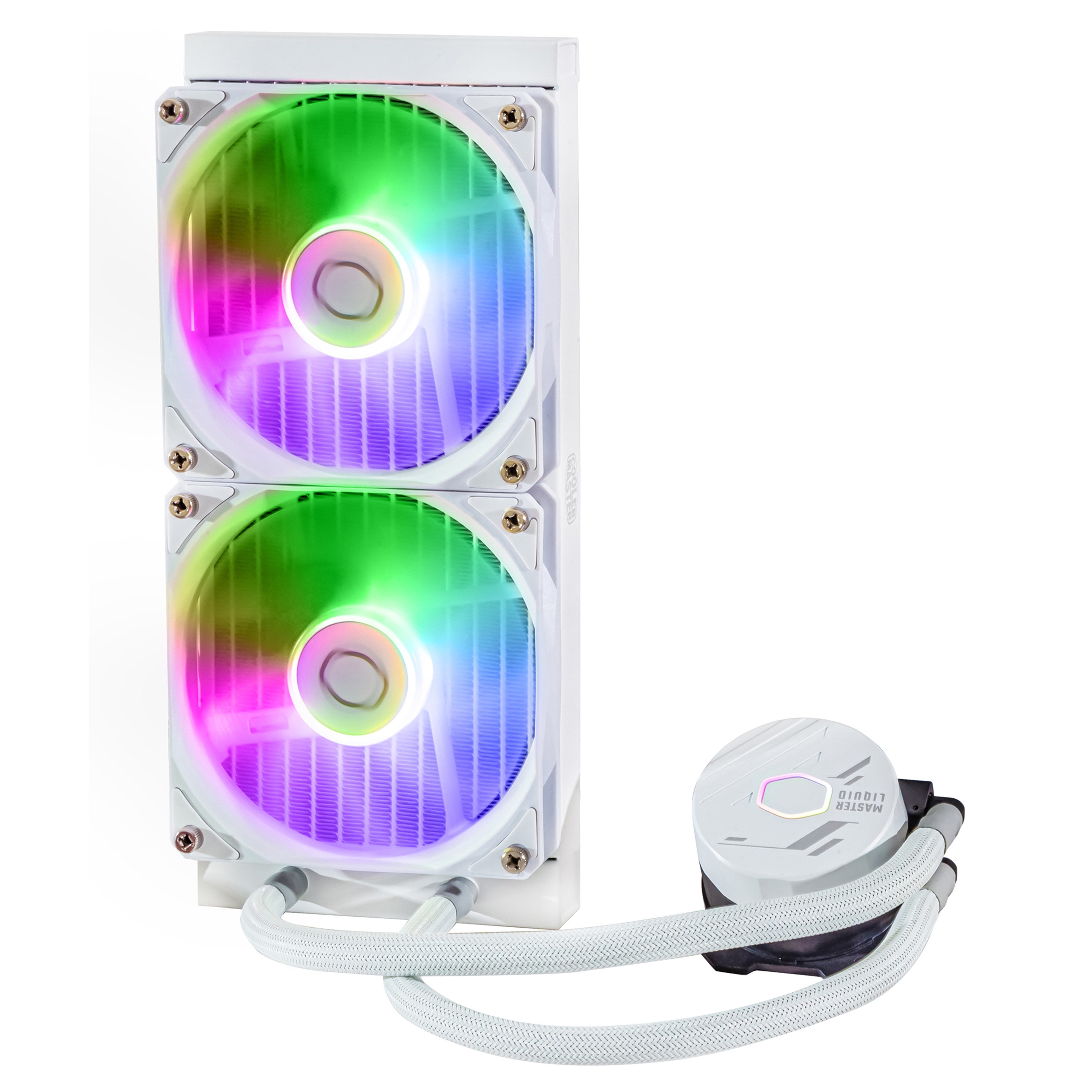 Cooler Master Masterliquid 240l Core Argb White Carcasa Del Ordenador, Procesador Kit De Refrigeración Líquida 12 Cm Blanco