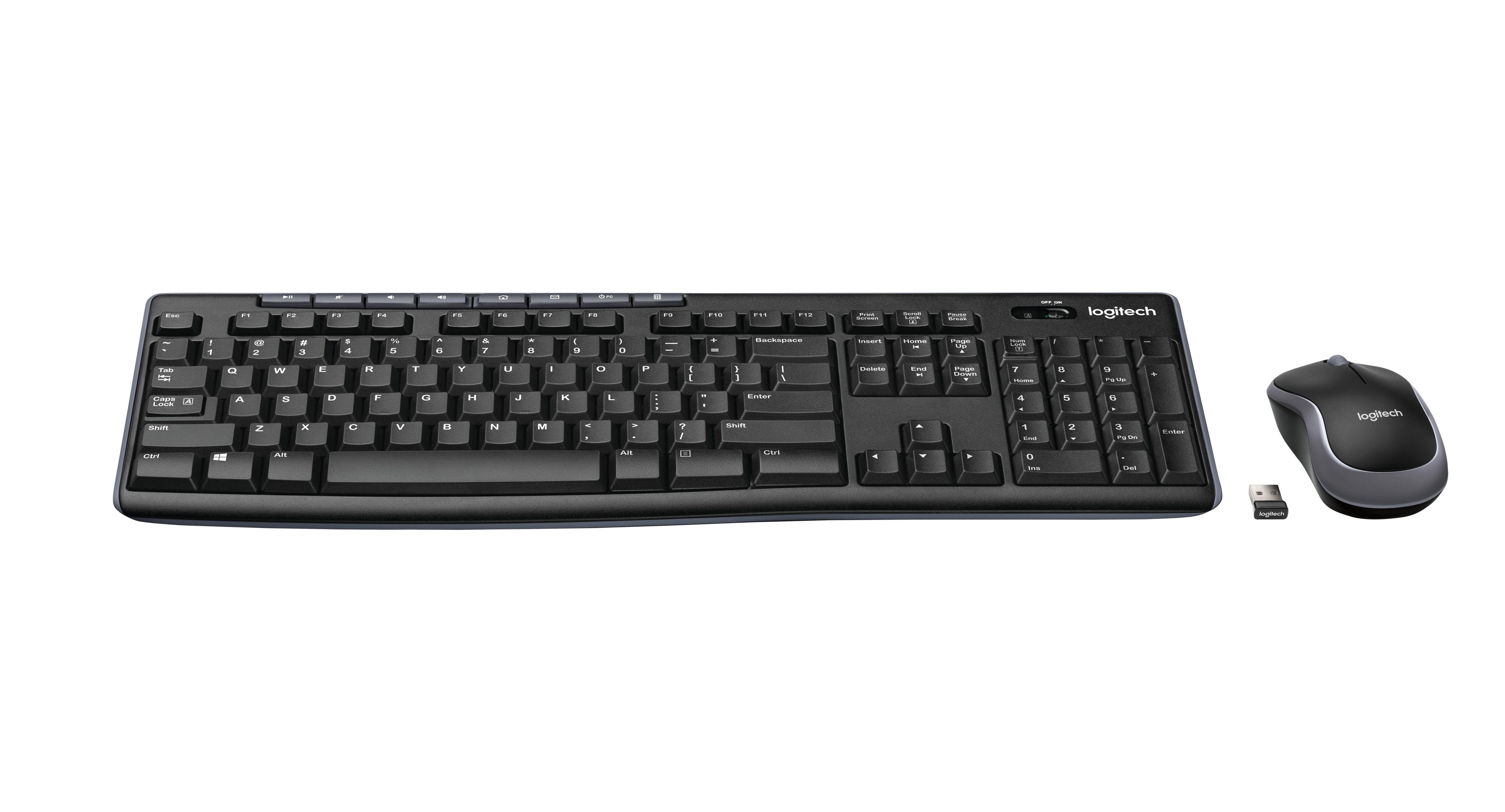 Teclado Nordico + Raton Logitech Mk270 Inalmbrico 2.4 Ghz