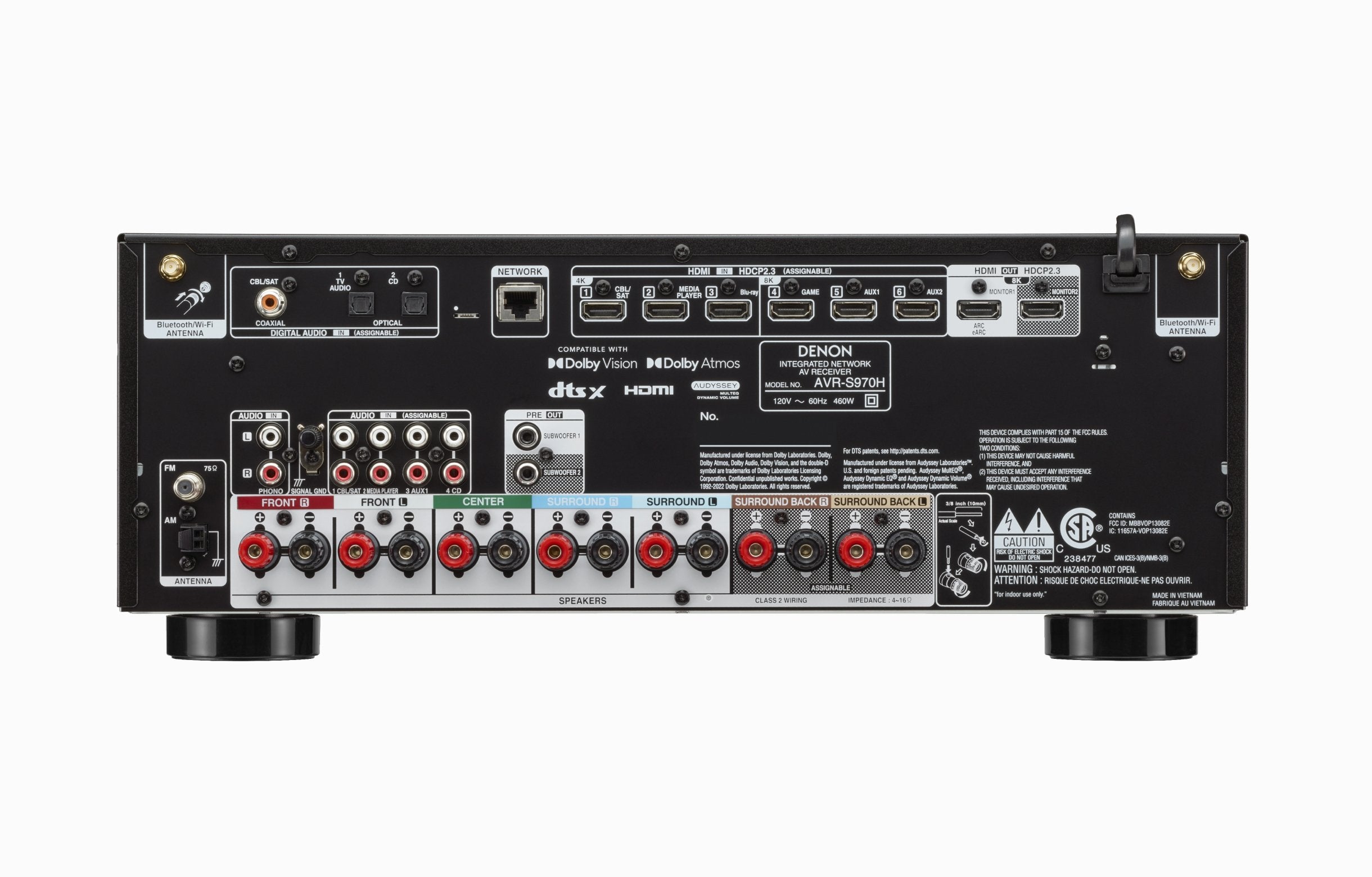 EAN 0747192138530 - Denon AVR-S970H 85 W 7.1 canales 3D Negro imagen 4