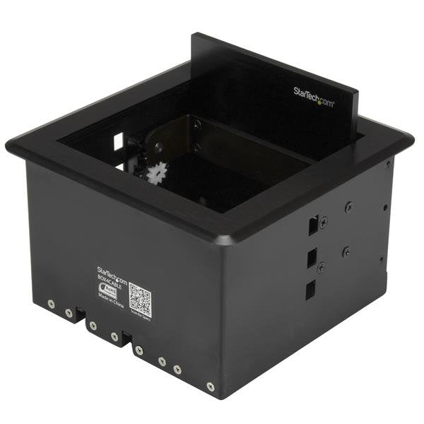 EAN 0065030864770 - StarTech.com BOX4CABLE organizador de cables Escritorio Caja de cables Negro 1 pieza(s) imagen 1