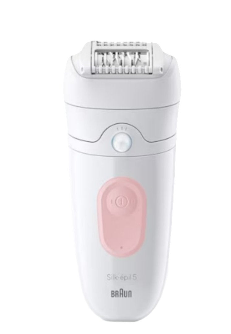 Depiladora Braun Silk-Épil 5-000, Blanca Rosa, Incluye Cepillo De Limpieza 7500435225069