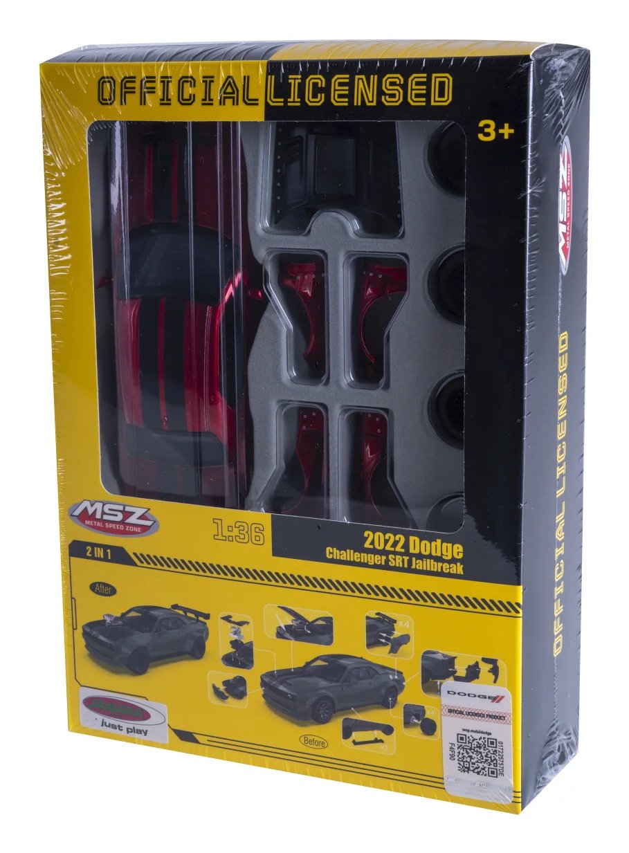 Jamara Dodge Challenger Srt Jailbreak 2in1 1:36 Rojo 3+