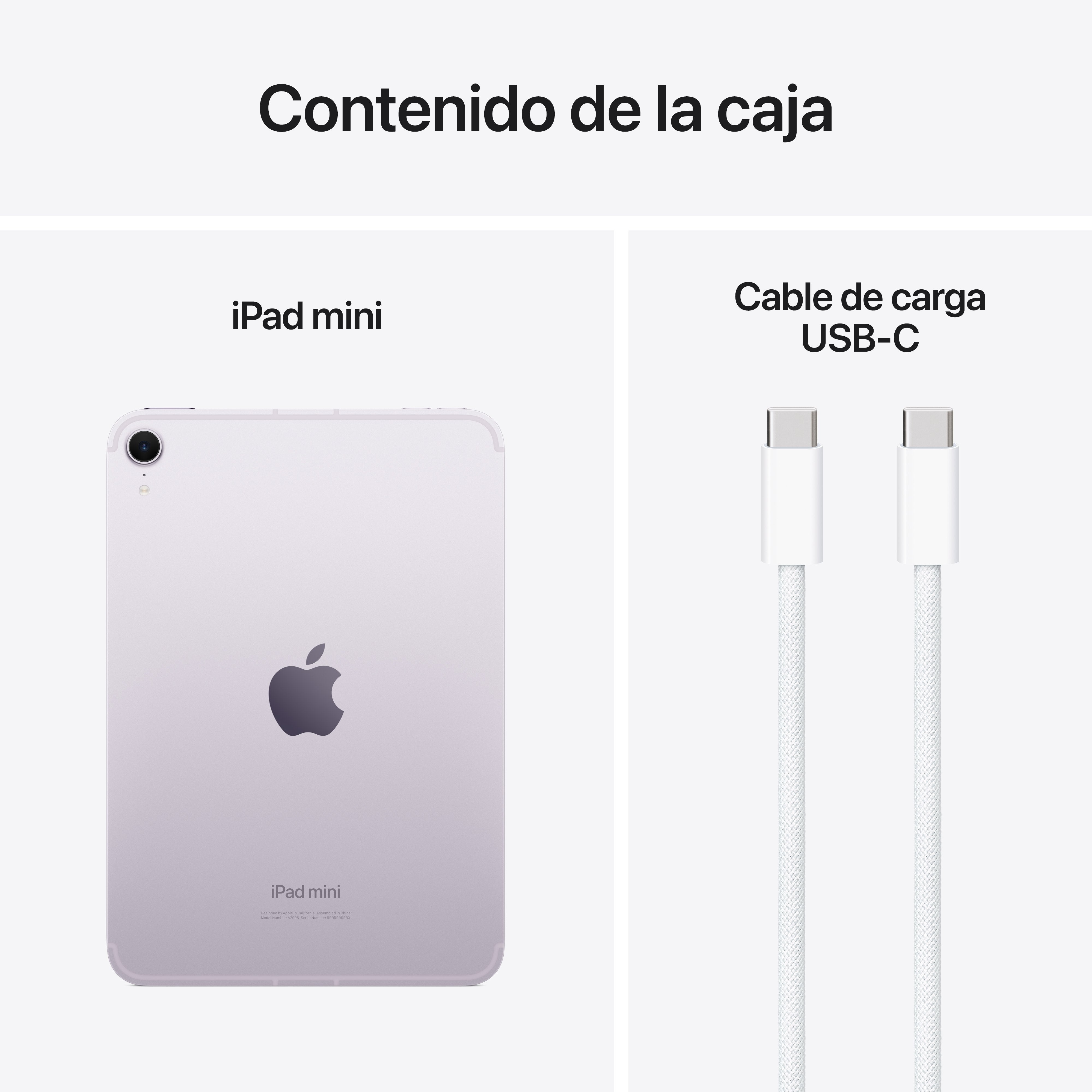 EAN 0195949758027 - Apple iPad mini 7th gen 5G TD-LTE & FDD-LTE 512 GB 21,1 cm (8.3") Wi-Fi 6E (802.11ax) iPadOS 18 Púrpura imagen 10