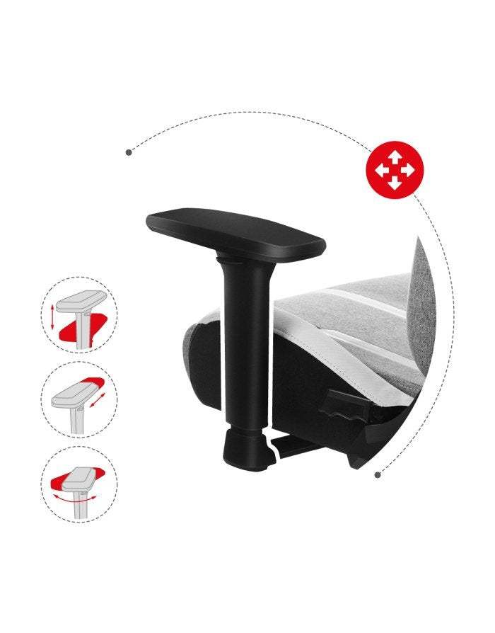 EAN 5903796013313 - Huzaro Force 7.9 Silla para videojuegos de PC Asiento (de seguridad) de butaca Gris imagen 9