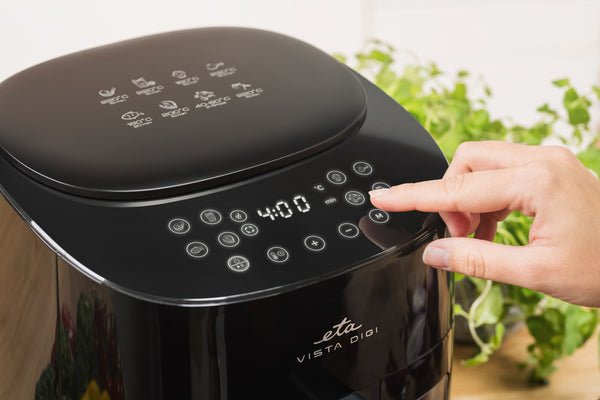 Freidora De Aire Eta Vista Digi Eta116890000 Caliente, 8 Programas, 4,3 L, Negra