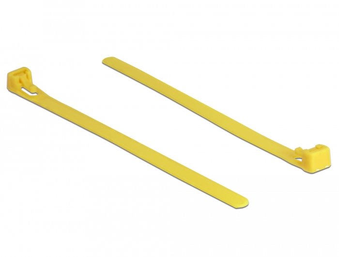 EAN 4043619187607 - DeLOCK 18760 presilla Brida reutilizable Nylon Amarillo 100 pieza(s) imagen 1