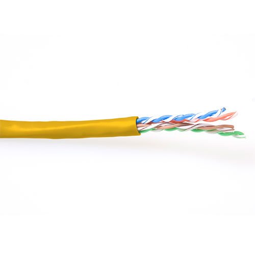 Bobina Cat 6 U/Utp 100m Flexible Amarillo, Awg24 Cu Pvc Act