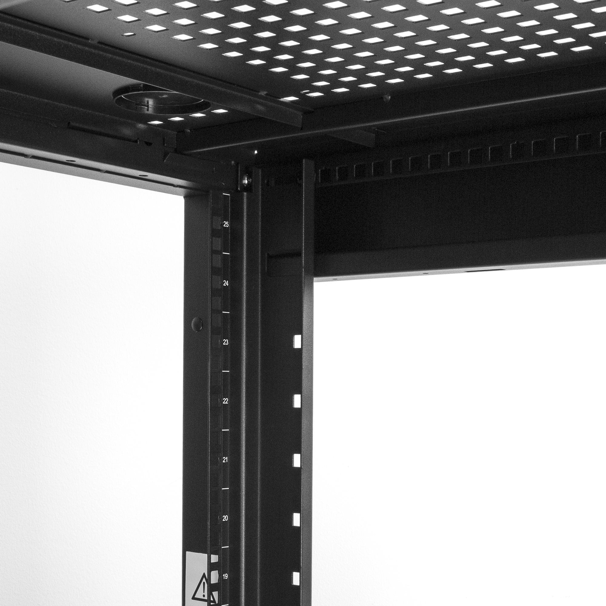 Startech.Com Rk2537bkm Armario Rack 25u Rack O Bastidor Independiente Negro