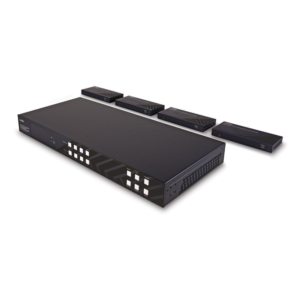 EAN 4002888383455 - Lindy 38345 extensor audio/video Transmisor y receptor de señales AV Negro imagen 3