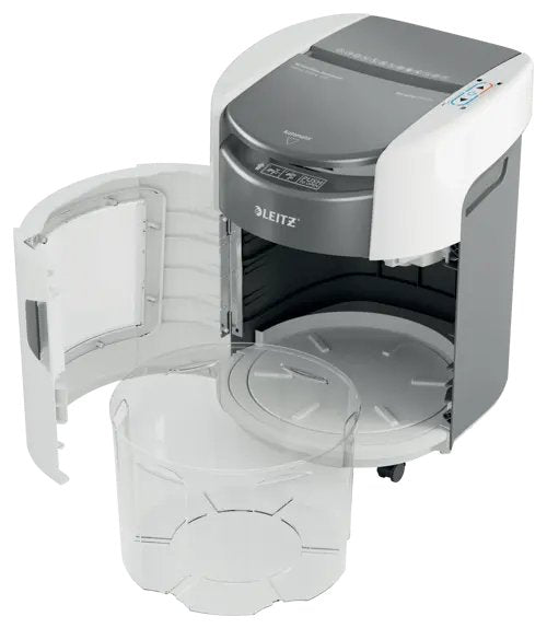 Trituradora Leitz Iq Optimax Autofeed 150 80380000, P4, 150 Hojas, Cubo De 15 L