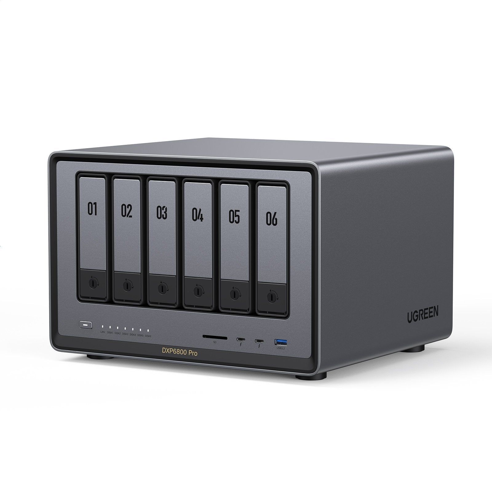 EAN 6941876228997 - Ugreen NASync DXP6800 Pro NAS Compacto Intel® Core™ i5 i5-1235U 8 GB DDR5 0 TB UGOS Pro Negro imagen 2