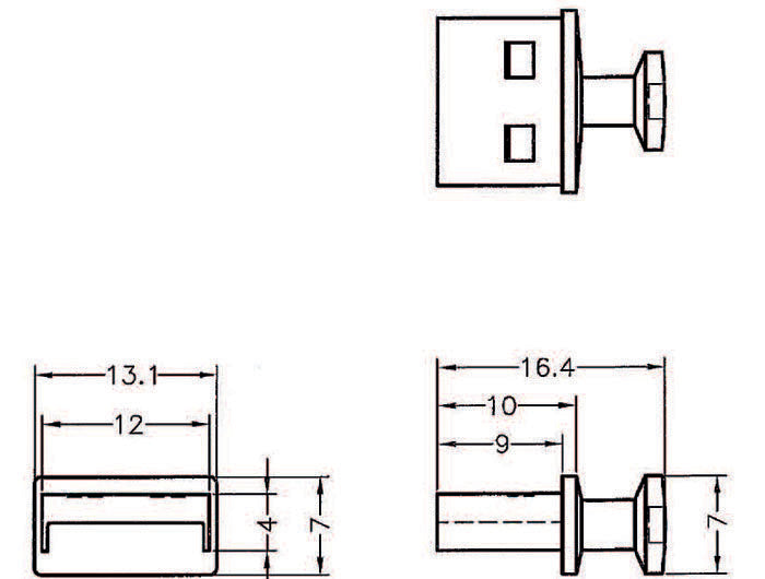 EAN 4043619640096 - DeLOCK 64009 tapa de seguridad para enchufe USB tipo A Negro 10 pieza(s) imagen 2