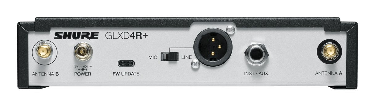 Shure Glxd14r+E-Z4 - Cyfrowy System Inalámbrico Dual Band Z Nadajnikiem Bodypack I Kablem Gitarowym W302