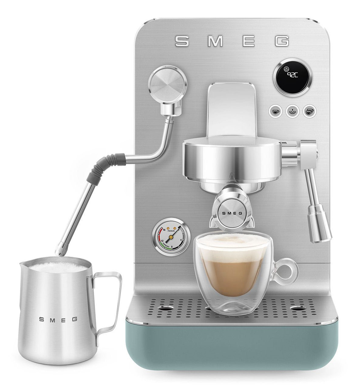 Smeg Espresso Coffee Machine Collection Emerald Green Emc02egmeu