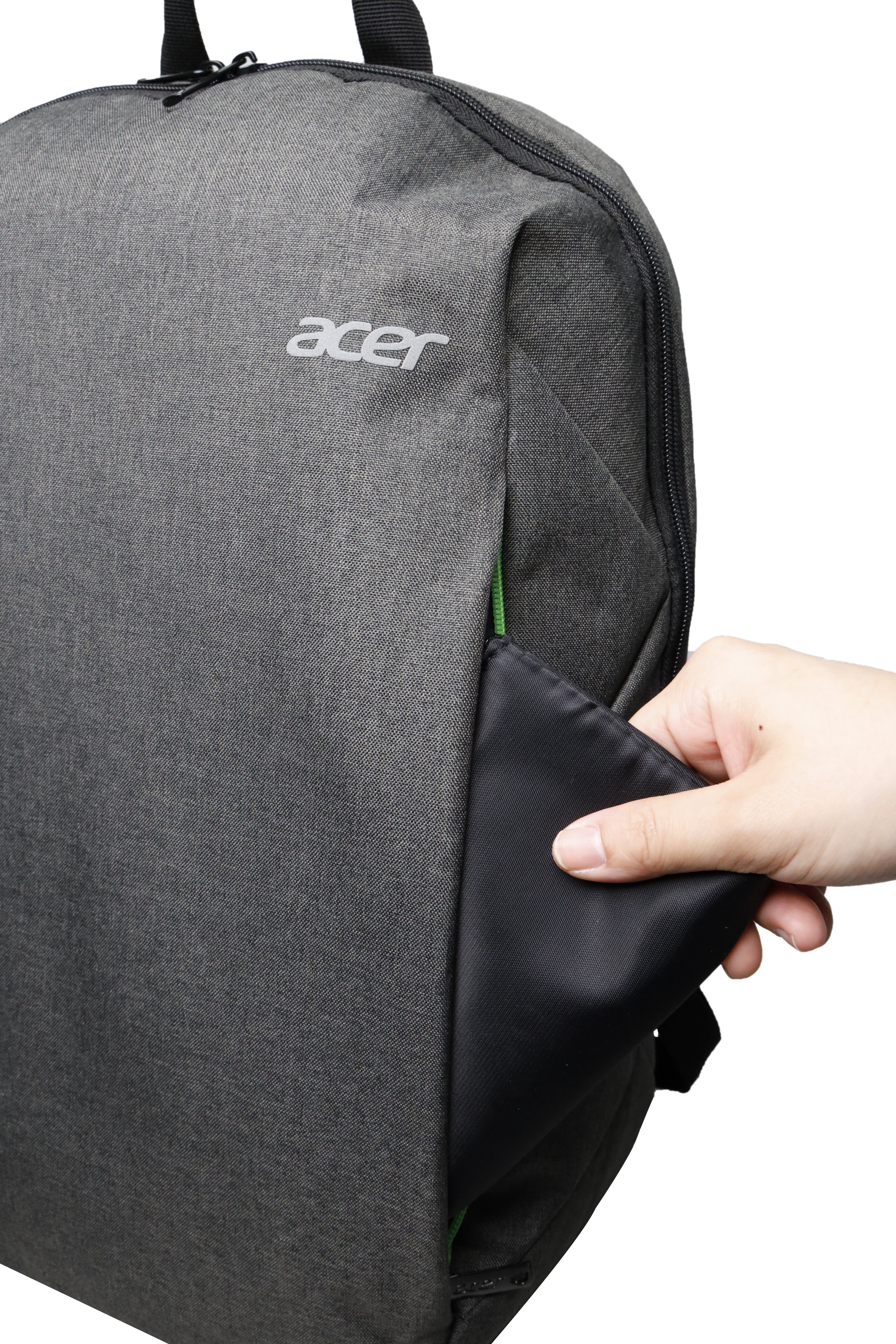 Mochila Acer Zaino Urban 15.6", Gris Y Verde