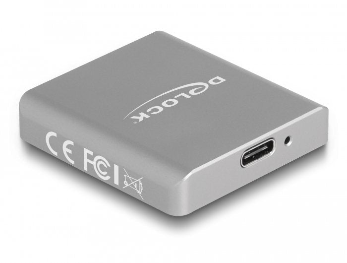 Delock 91006 Lector De Tarjeta Gris, Lector De Tarjetas Aluminio, Sd, Gris, 10000 Mbit/S, Aluminio, 41 Mm, 45 Mm