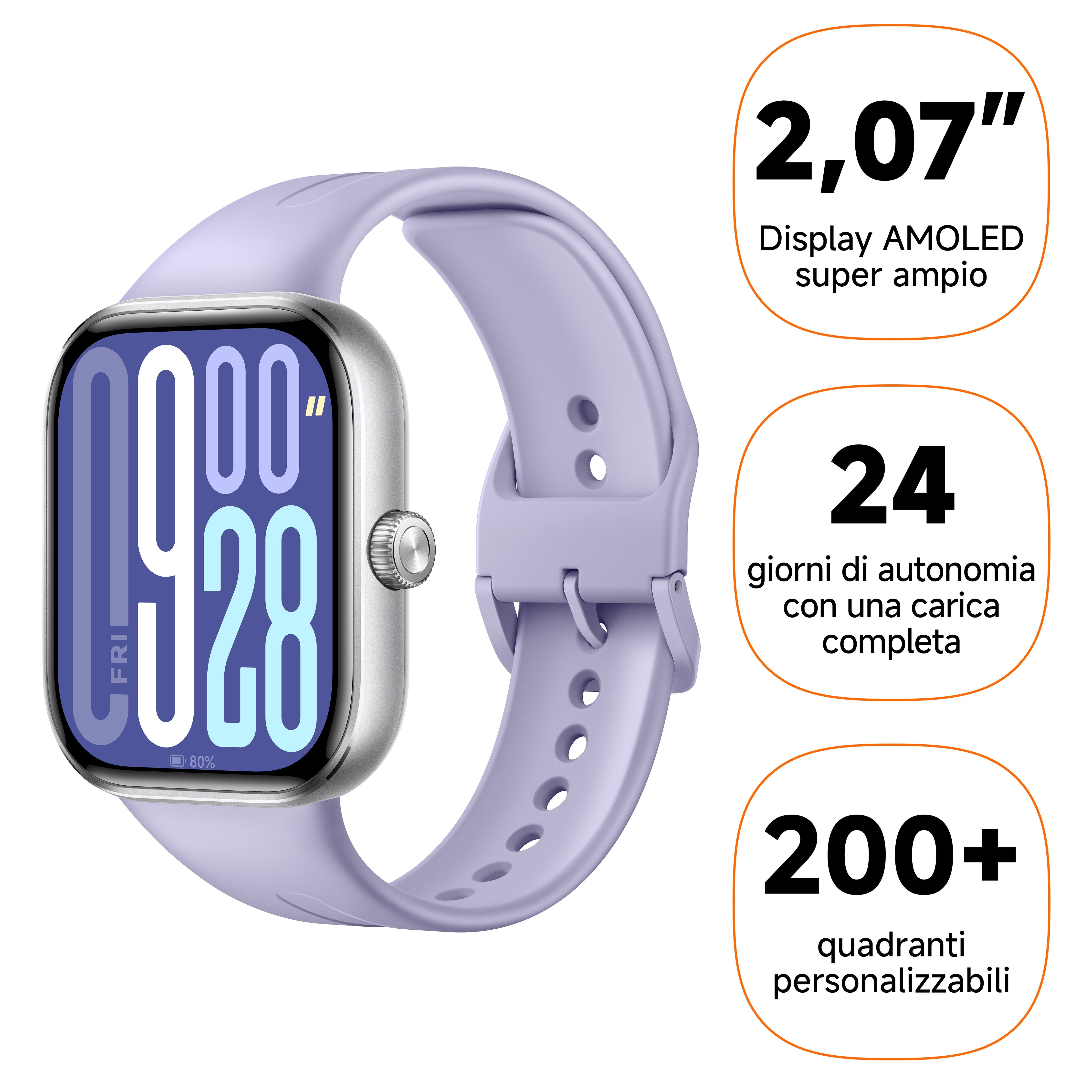 EAN 6941812784556 - Xiaomi Redmi Watch 5 5,26 cm (2.07") AMOLED 47.5 mm Digital 432 x 514 Pixeles Pantalla táctil Púrpura imagen 2