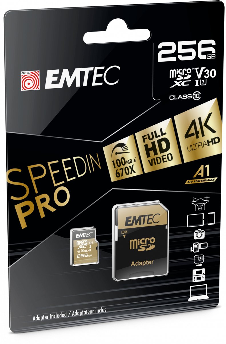 Speedin Pro 256 Gb Microsdxc, Speicherkarte