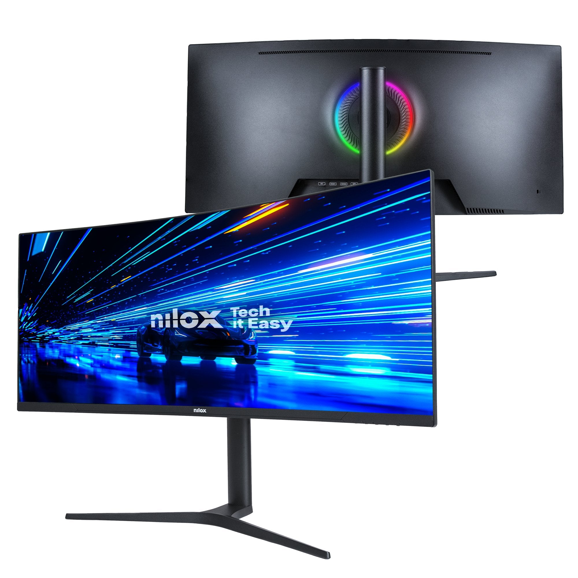 EAN 8431775035331 - Nilox MONITOR 34" NXM344KD11 ULTRAWIDE 4K CURVO 144HZ 2HDMI 2DP 1MS MMDIA pantalla para PC 86,4 cm (34") imagen 3