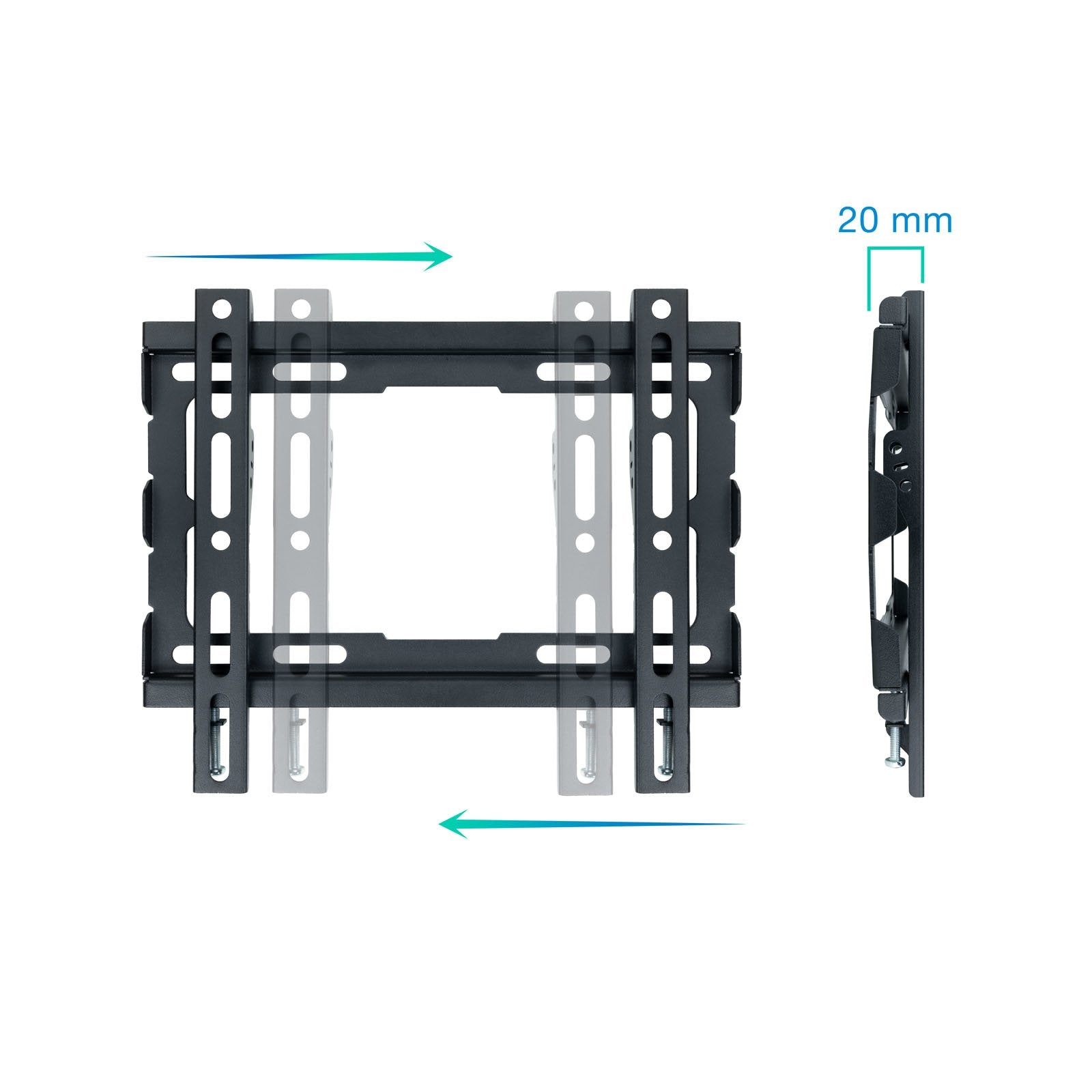 Tooq Soporte Fijo De Pared Para Tv De 23"-43" - Peso Max 45kg - Vesa 200x200mm