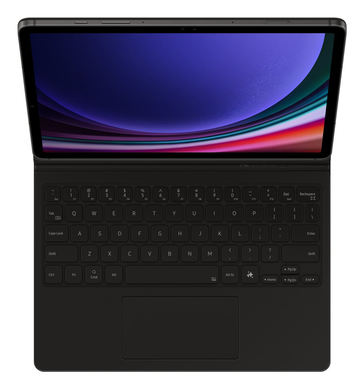 Tab S9/S9 Fe Book Cover Keyboard Black