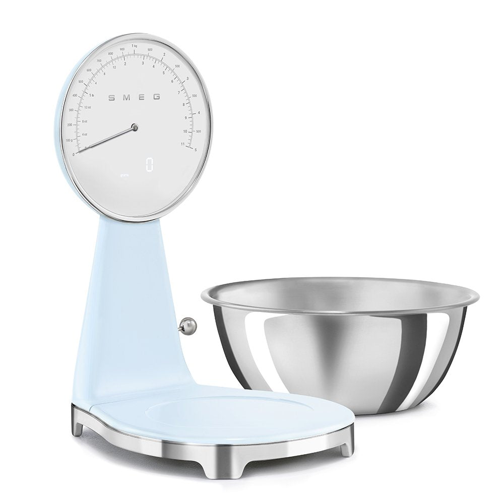 Báscula De Cocina Analógica Y Digital Smeg Azul Pastel Ksf01pbww