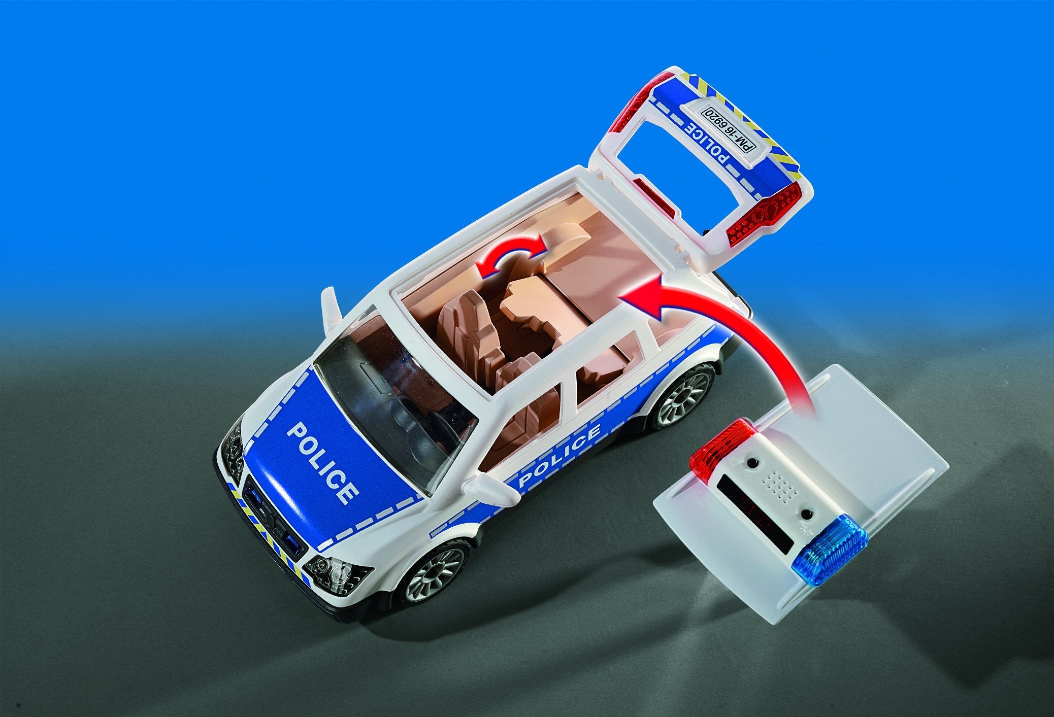 Playmobil Policia Coche De Policia Con Luces Y Sonido