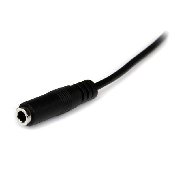 Startech Cable Jack 3,5mm 3 Pines (Alargo) M/H 1m Negro Mu1mmfs