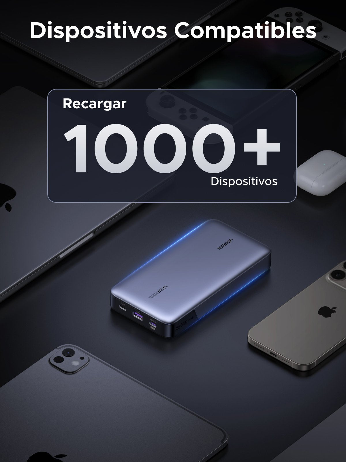 EAN 6941876213528 - Ugreen 90597A batería externa 25000 mAh Gris imagen 9