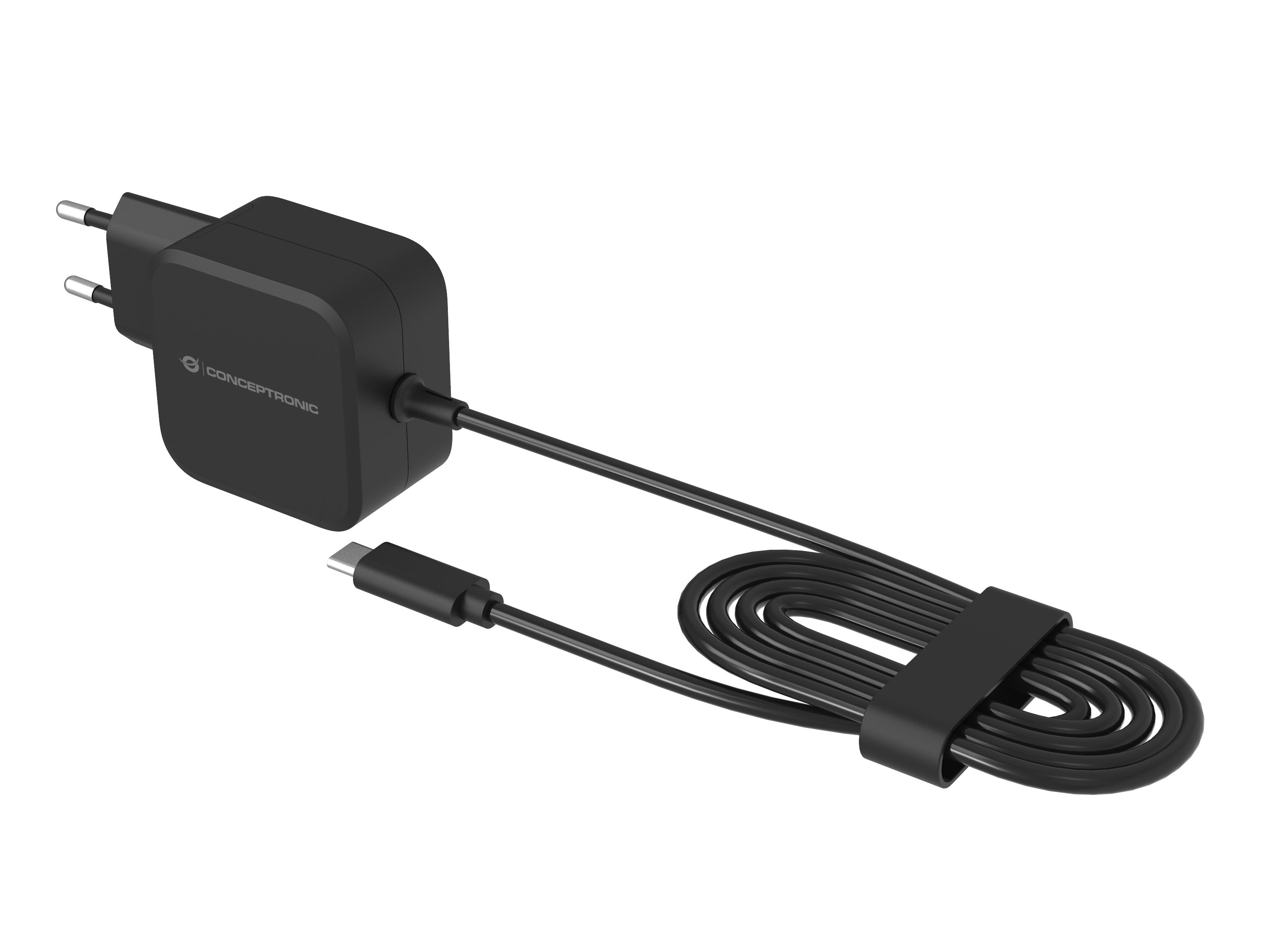 Cargador De Pared Conceptronic Ozul04be 67w Gan Pd Cable Usb-C