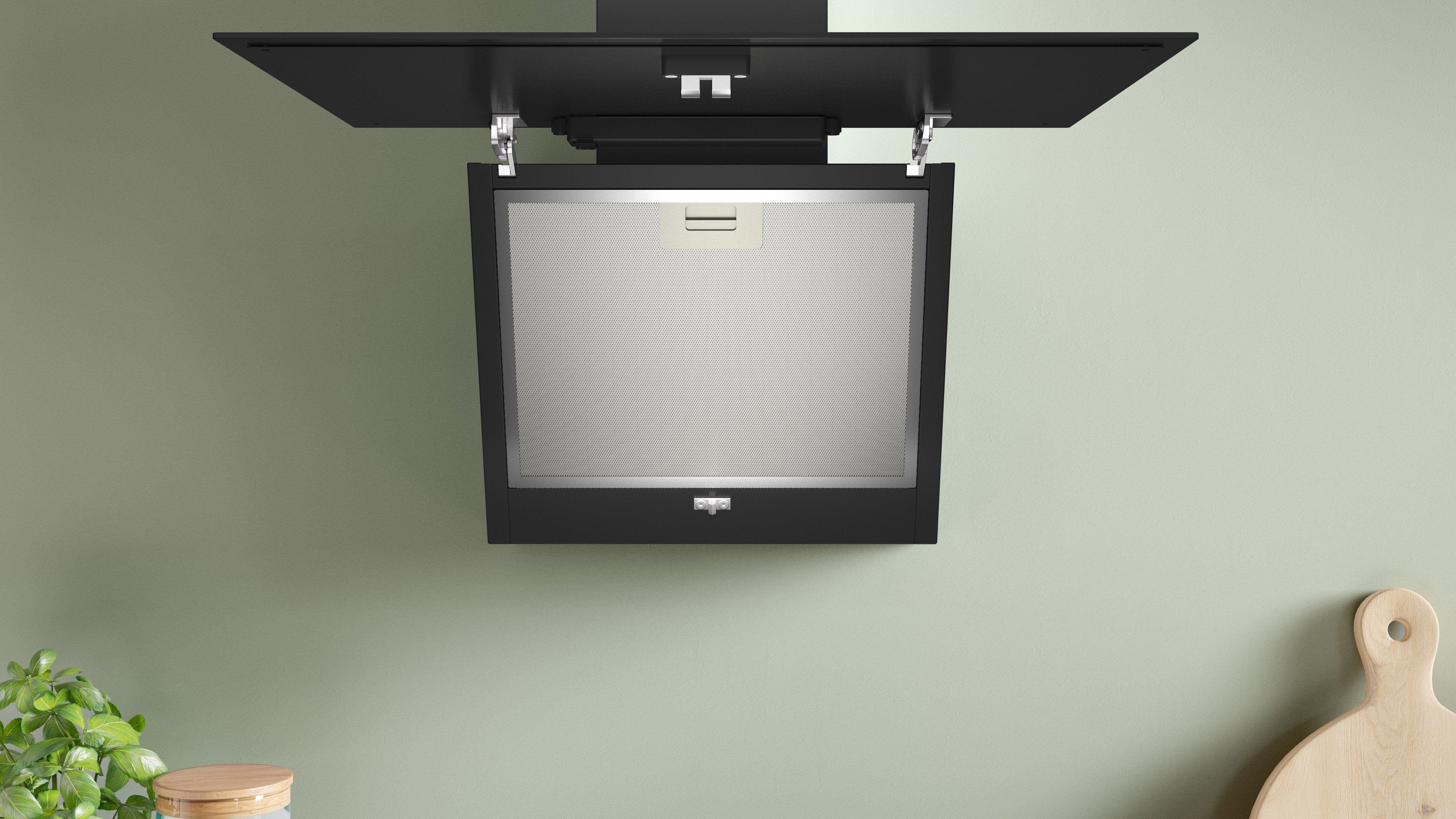 Bosch Serie 2 Dwk65dk60 Campana De Pared Negro 430 M³/H A