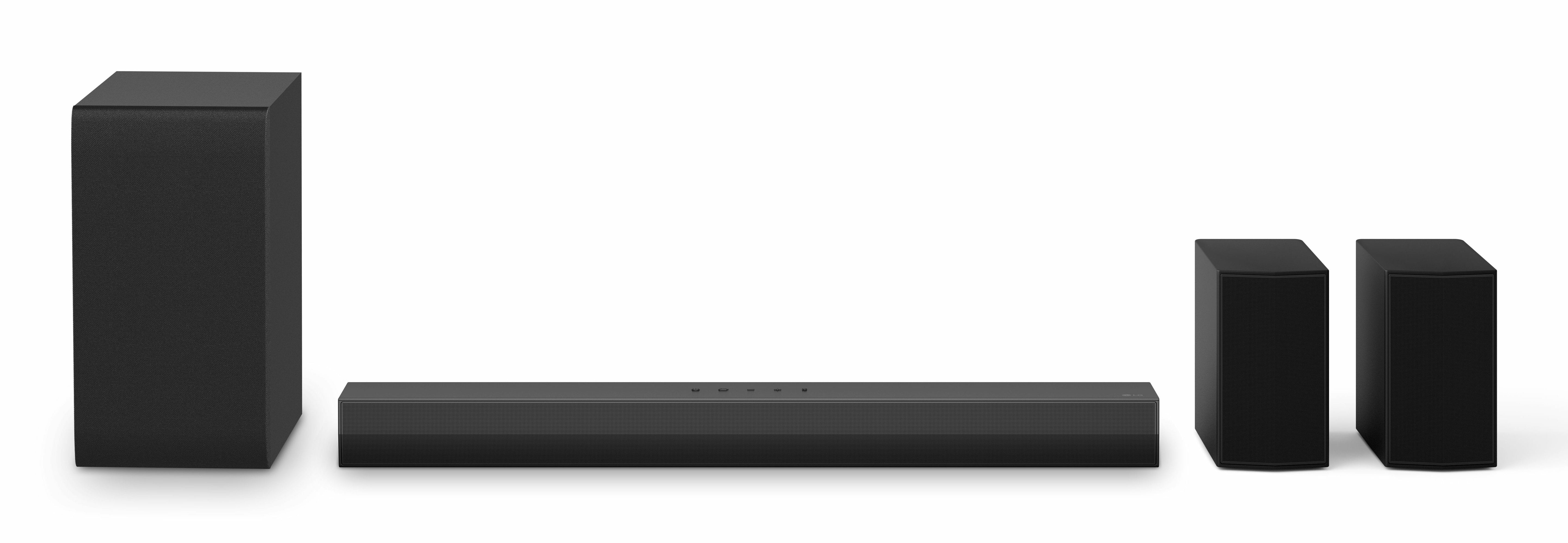 Barra De Sonido Lg S40tr Black Con Subwoofer Y Altavoces Traseros Inalámbricos 400w 4.1ch