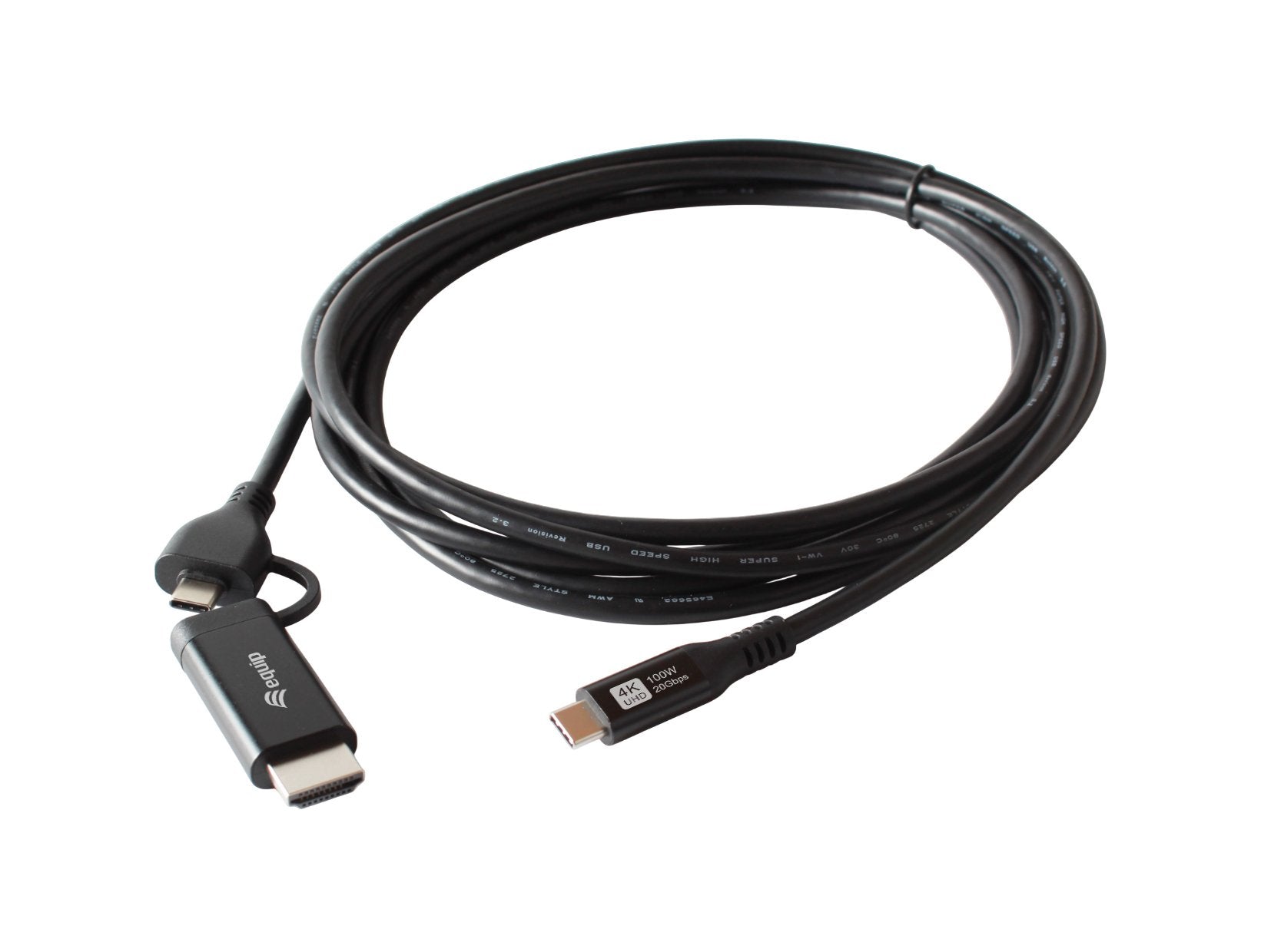 Equip Adaptador Usb-C->Usb-C+Hdmi Pd100w 4k 60hz 2.00m Alu.
