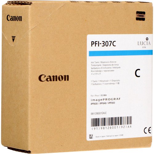 EAN 4549292022926 - Canon PFI-307C cartucho de tinta Original Cian imagen 1