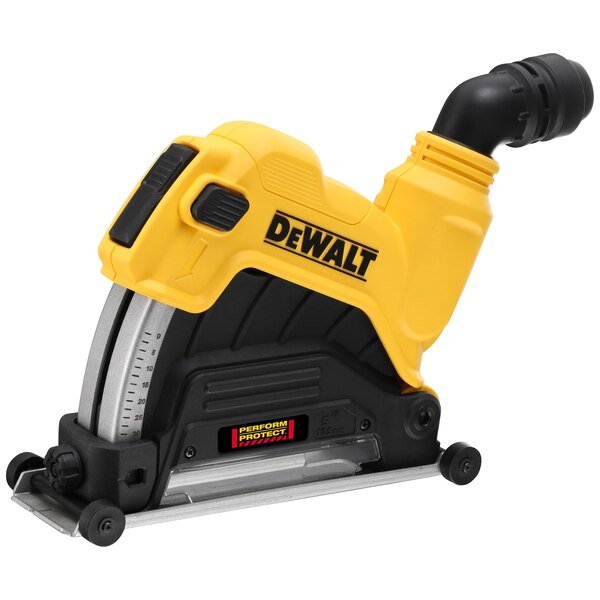 Funda Protectora Para Amoladora Angular Dewalt 125mm Amarilla/Negra, Para Extracción De Polvo Dwe46225-Xj