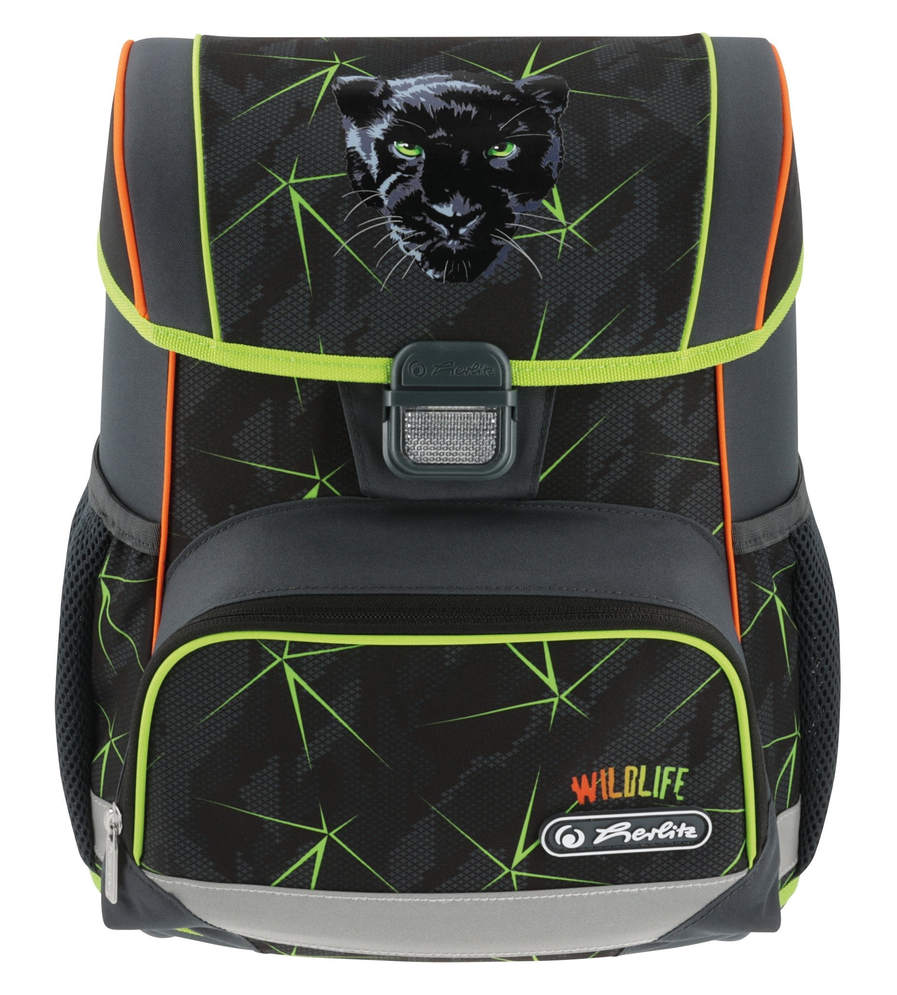 EAN 4008110370897 - Herlitz Loop Plus Wild Life juego de mochila escolar Niño Poliéster Negro, Verde, Naranja imagen 16